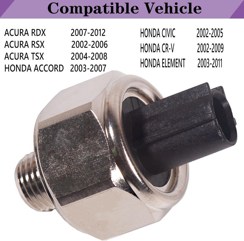LYNSHINE 30530-PPL-A01 for Honda CRV Knock Sensor Accord Element Civic CR-V Acura RDX RSX TSX 2002 2003 2004 2005 2006 2007 2008 2009 2010 2011 2012 30530PPLA01 30530-PNA-003 30530PNA003 P0325 2.0 2.3 2.4 3.0L - Image 2